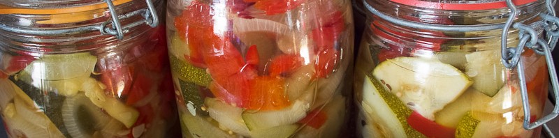 Zucchini Süß Sauer eingekocht