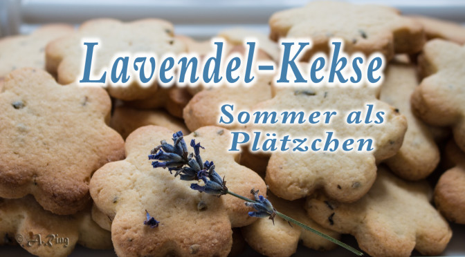 Lavendel Kekse oder Sommer als Plätzchen